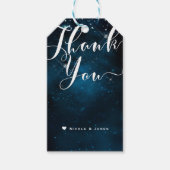 Betoverd Onder de sterren sterrenhemel DANK U Cadeaulabel (Voorkant)
