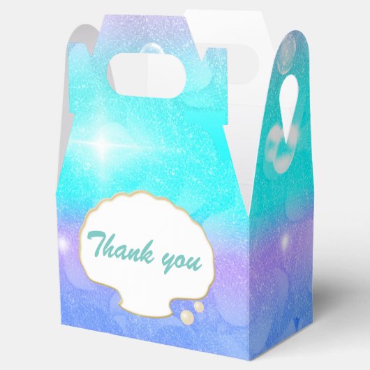 Betoverd onder het Zee Mermaid Party Favor Boxes Bedankdoosjes (Geopend)