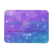 Betoverd onder het Zee Save the Date Magnet Magneet (Horizontaal)