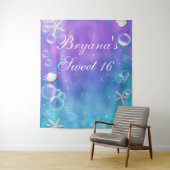 Betoverd onder het Zee Sweet 16 Party Achtergrond Wandkleed (In situ)