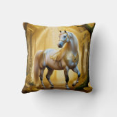 Betoverd paard in het gouden bos kussen (Achterkant)
