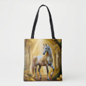 Betoverd paard in het gouden bos tote bag (Voorkant)