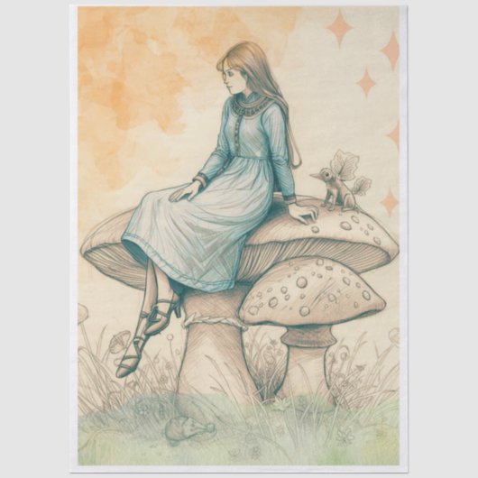 Betoverd Paddenstoelen Muse Decopauge Tissuepapier (Voorkant)