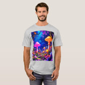 Betoverd paddenstoelenbos t-shirt (Voorkant volledig)