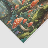 Betoverd paddenstoelenbos tissuepapier (Detail)