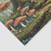 Betoverd paddenstoelenbos tissuepapier (Detail)