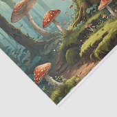 Betoverd paddenstoelenbos tissuepapier (Detail)