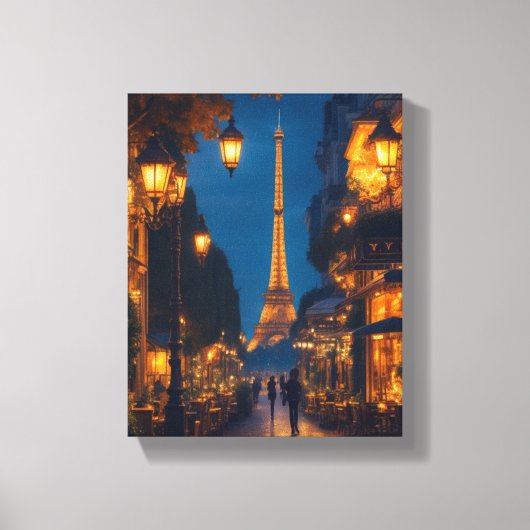 Betoverd Parijs: 3 Canvas Afdruk (Voorkant)