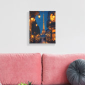 Betoverd Parijs: 3 Canvas Afdruk (Insitu (Woonkamer))