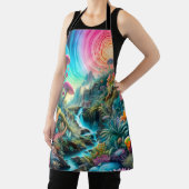 Betoverd psychedelisch droomlandschap schort (Insitu)