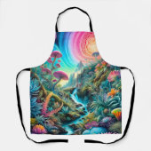 Betoverd psychedelisch droomlandschap schort (Voorkant)