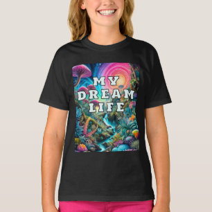 Betoverd psychedelisch droomlandschap t-shirt