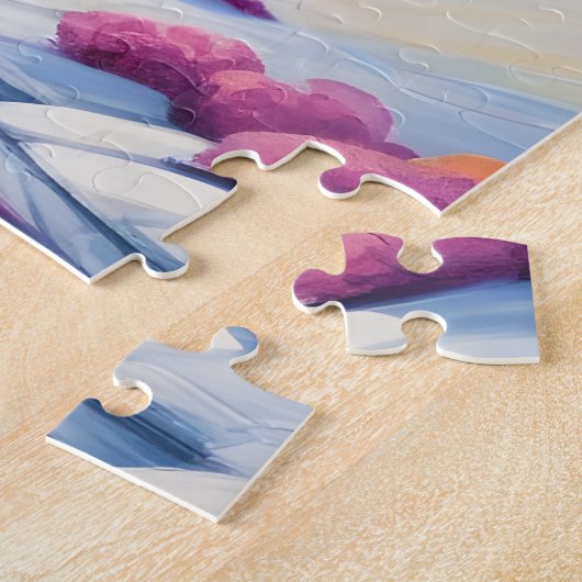 Betoverd regenboogkasteel legpuzzel (Zijkant)