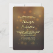 Betoverd romantisch bos licht vrijgezellenfeest kaart (Achterkant)