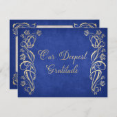 Betoverd Roos Castle bruiloft Bedankkaart (Voorkant / Achterkant)