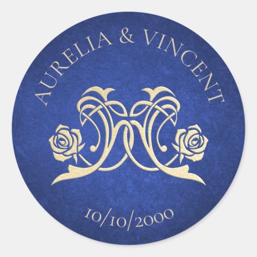 Betoverd Roos Castle bruiloft Ronde Sticker (Voorkant)