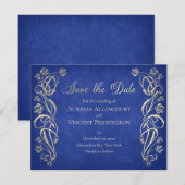 Betoverd Roos Castle bruiloft Save The Date (Voorkant / Achterkant)