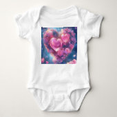 Betoverd Roos Hart - Baby Bodysuit (Voorkant)