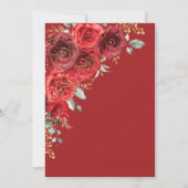 Betoverd Roos Quinceañera 15e verjaardag Kaart (Achterkant)