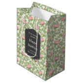 Betoverd Roos Tuin Ivoor Custom Medium Cadeauzakje (Voorkant Gekanteld)