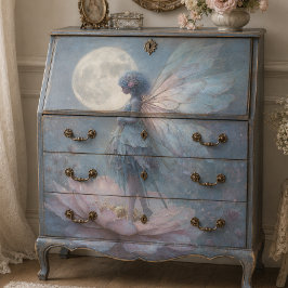 Betoverd Roze Fee Waterverf Fantasie Decoupage Tissuepapier