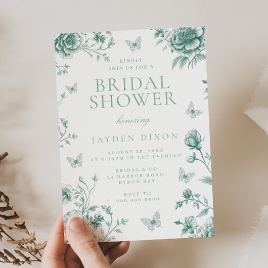 Betoverd  Sage Green Vrijgezellenfeest Kaart