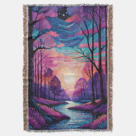 Betoverd schemerbos deken