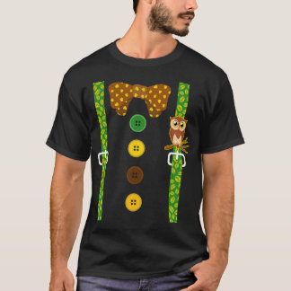Betoverd Shirt, Suspender Bos Uil T-shirt, Cadeau T-shirt