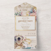 Betoverd sprookjesthema all in one uitnodiging (Binnen)