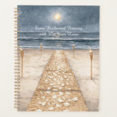 Betoverd Strand Oceaan Avond Planner (Voorkant)