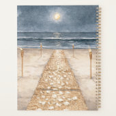 Betoverd Strand Oceaan Avond Planner (Achterkant)