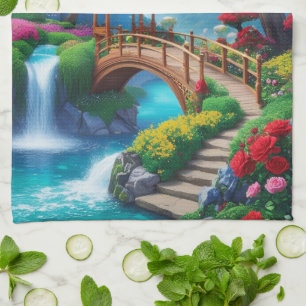 Betoverd Tuinlandschap Theedoek