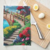 Betoverd Tuinlandschap Theedoek (Quarter Fold)
