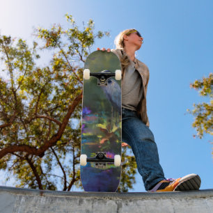 Betoverd Vijverwaterlelie Natuur Aquarel Persoonlijk Skateboard