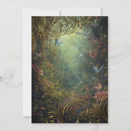 Betoverd vlinderbos kaart (Achterkant)