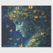 Betoverd Vlinderenbos Godin (1) Cadeaupapier (Vlak)