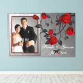 Betoverd voor bruiloft foto Keepsake verpakt Canva Canvas Afdruk (Insitu (Houten vloer))