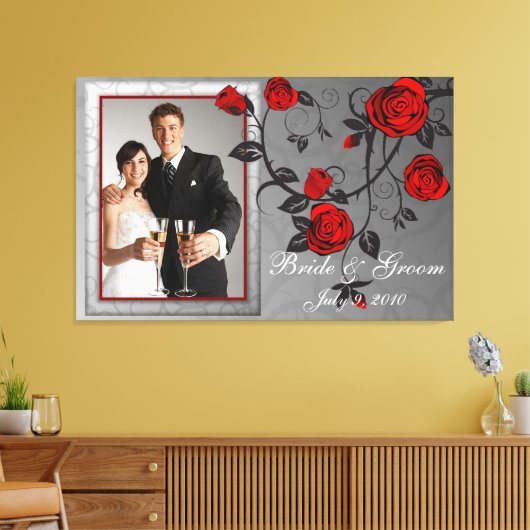 Betoverd voor bruiloft foto Keepsake verpakt Canva Canvas Afdruk (Insitu (Woonkamer))