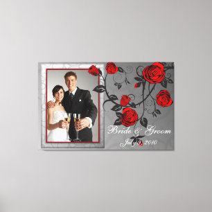 Betoverd voor bruiloft foto Keepsake verpakt Canva Canvas Afdruk