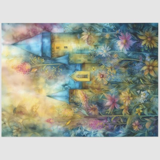 BETOVERD WATERVERF FEEËNRIJK DECOUPAGE TISSUEPAPIER (Voorkant)