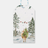 Betoverd Winterbos | Verjaardag Cadeaulabel (Achterkant)