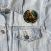 Betoverd Winterwoud Ronde Button 5,7 Cm (In situ)