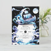 Betoverd Zee Fun Pirate Verjaardag Kaart (Staand voorkant)