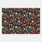 betoverde aardbei wrapping papier set inpakpapier vel (Voorkant 2)