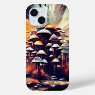 Betoverde Abstracte paddenstoelen - Fantasy Art iPhone 15 Case