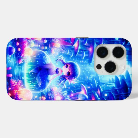 Betoverde afgrond – Chibi zeemeermin gloed Case-Mate iPhone Case (Achterkant (horizontaal))