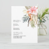 Betoverde Afrikaanse Safari bruiloft uitnodiging (Staand voorkant)