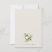 Betoverde Aquarel Bos Boho Bruiloft RSVP Kaart (Achterkant)