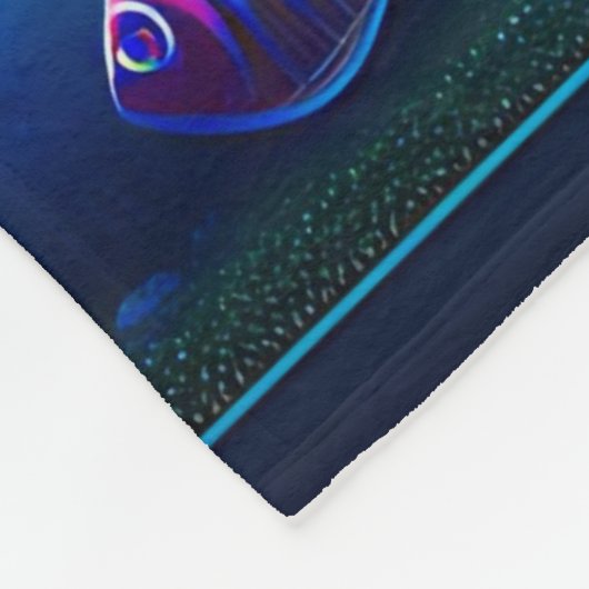 "Betoverde aquariumontsnapping" Fleece Deken (Hoek)