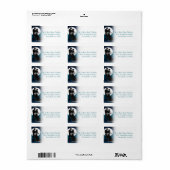 Betoverde avond nachtelijke bruiloft label | BLAUW (Full Sheet)